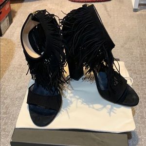 Jcrew fringe high-heel sandals